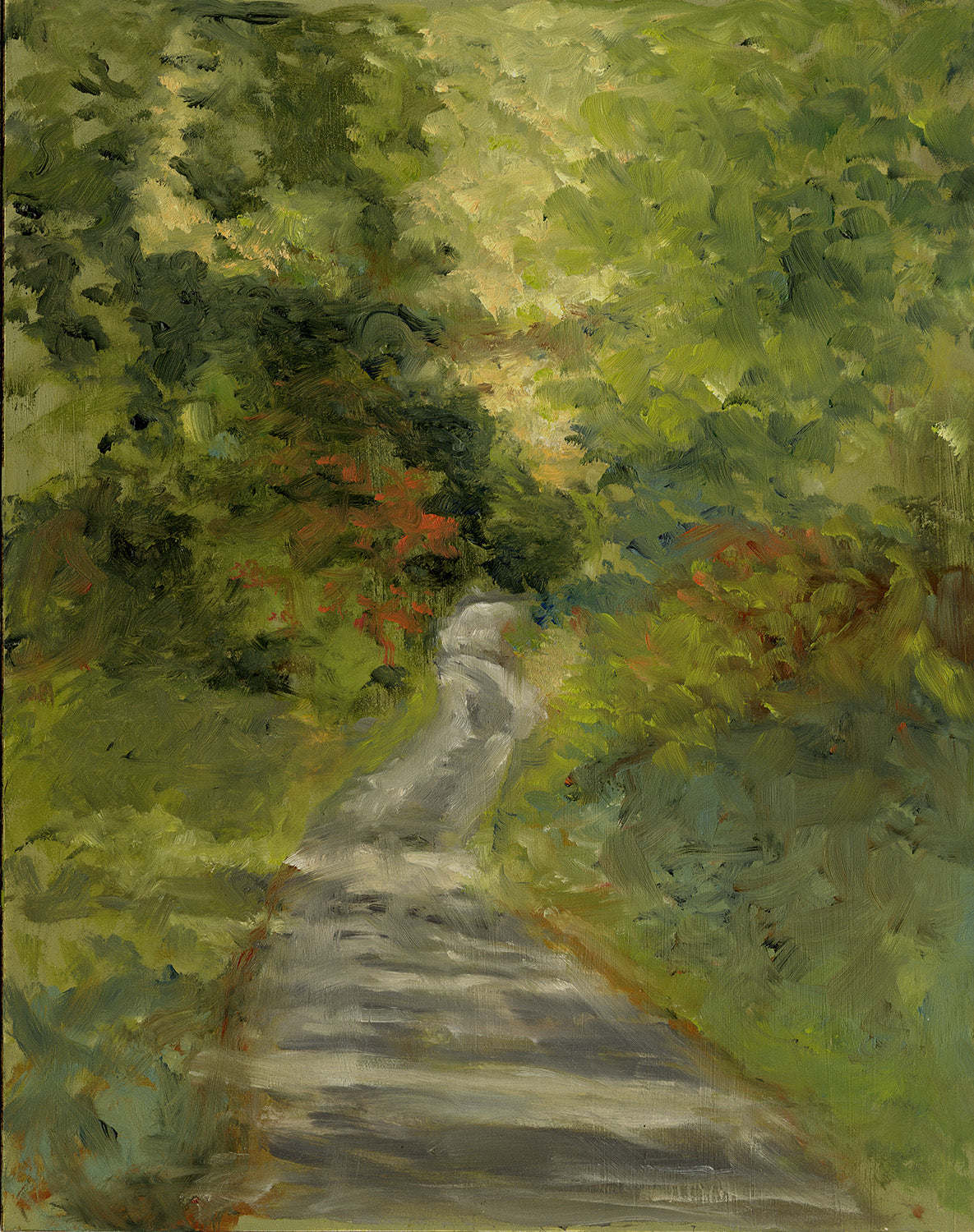 Shady Road at Skagit Postcard Cabins | Original Oil Painting