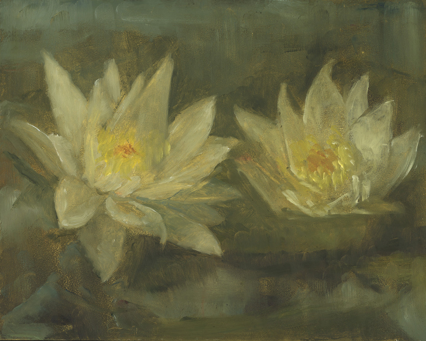 Water Lilies I | Original Oil Painting